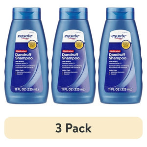 3-Pack Equate Medicated Dandruff Shampoo