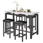 Set Of 5 Segmart Counter Table & Stool Set (5 Colors)