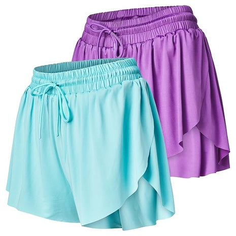 2-Pack Women's Athletic Running Shorts