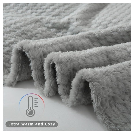 Cozy Reversible Fleece Throw Blanket