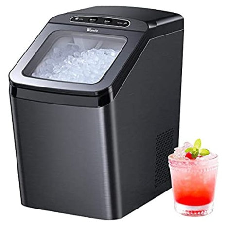 Wamife Self-Cleaning Finish Nugget Pebble Ice Maker