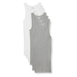 6 Men's Slim Fit Cotton Tanks (2 Color Variations)