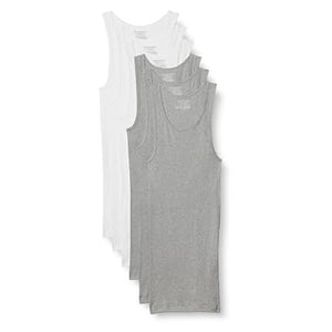 6 Men's Slim Fit Cotton Tanks (2 Color Variations)