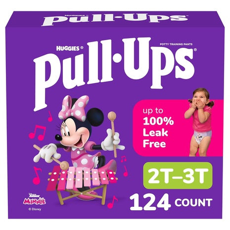 124 Pull-Ups Girls' Size 2T-3T Training Underwear