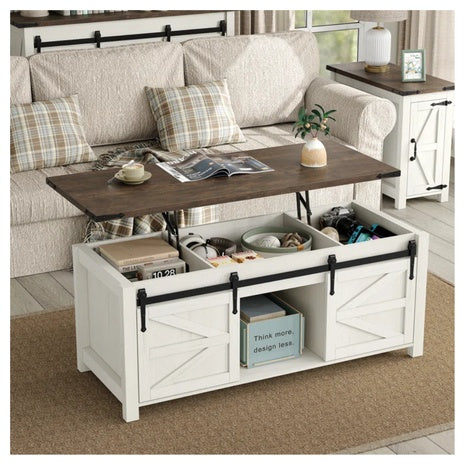 Gracie Oaks Jaquavion Coffee Table With Hidden Storage
