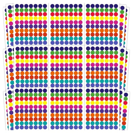 1,400 Colored Dot Stickers
