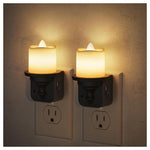 2-Pack Flameless Candle Night Light (2 Colors)