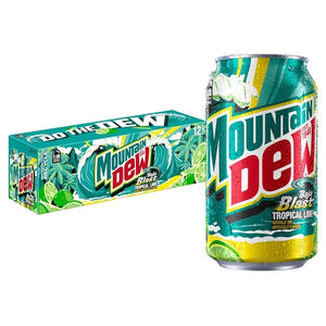 36 Cans Mountain Dew Baja Blast Soda