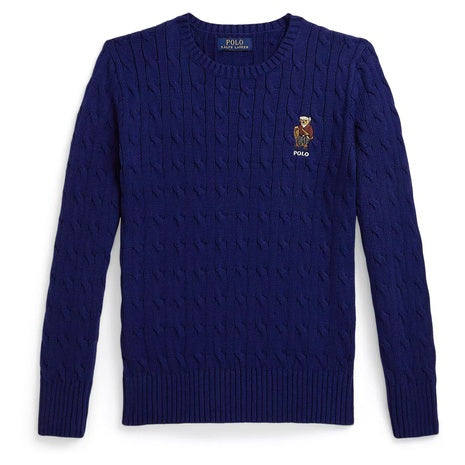 Polo Ralph Lauren Boys' Polo Bear Cable Knit Cotton Sweater
