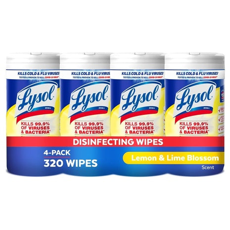 4-Pack Lysol Disinfecting Wipes
