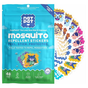 48-Pack NATPAT Buzz Patch Mosquito Stickers