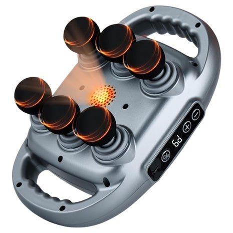 6 Head Back Massager Pain Relief Deep Tissue Percussion Massage Gun