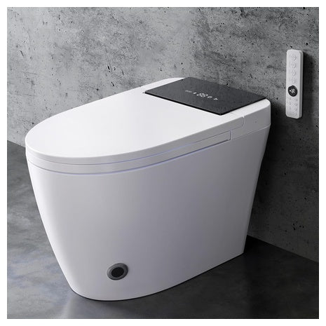 Smart Tankless Heated Seat & Dual Auto Flus Toilet With Bidet