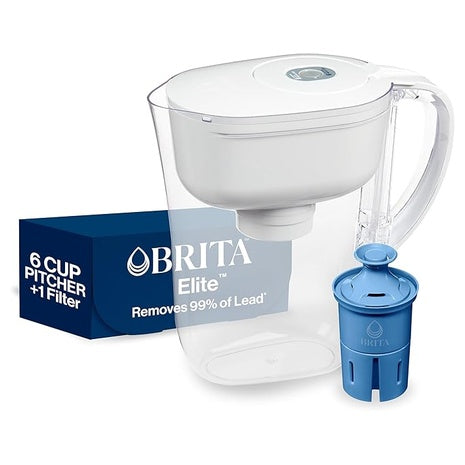 Brita 6-Cup Water Pitcher with Elite Filter