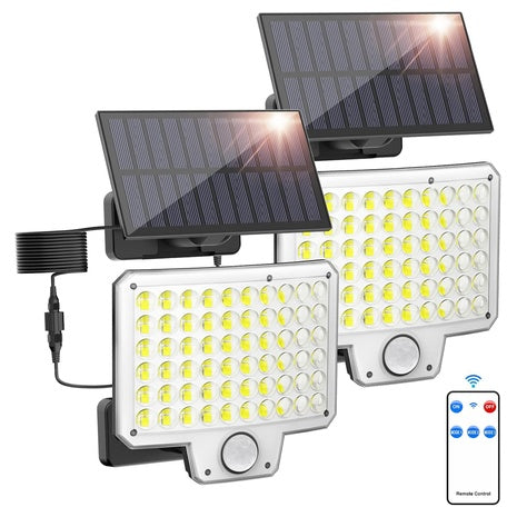 2-Pack Onforu 240 LED 3000LM Motion Sensor Outdoor Solar Lights