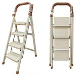 Lightweight Metal Folding Step Stool W/ Anti-Slip Pedal