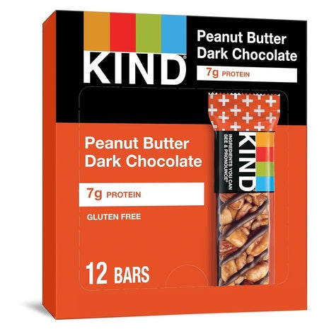 12 Pack Of Peanut Butter Dark Chocolate Kind Bars