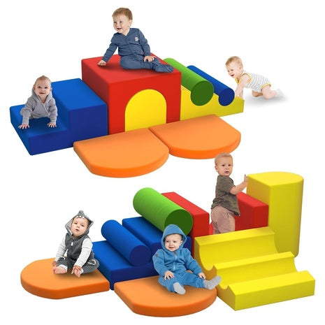 8-Piece Soft Foam Climbing Play Set