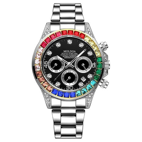 Men's Analog Quartz Japan Movement Chronograph Luxury Wrist Watch
