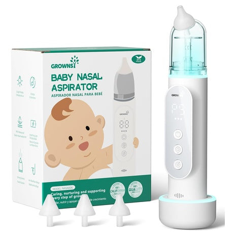 Grownsy Electric Baby Nasal Aspirator with Auto Clean