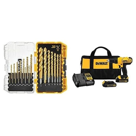 Dewalt 20V MAX Cordless Lithium-Ion 1/2" Compact Drill Driver Kit