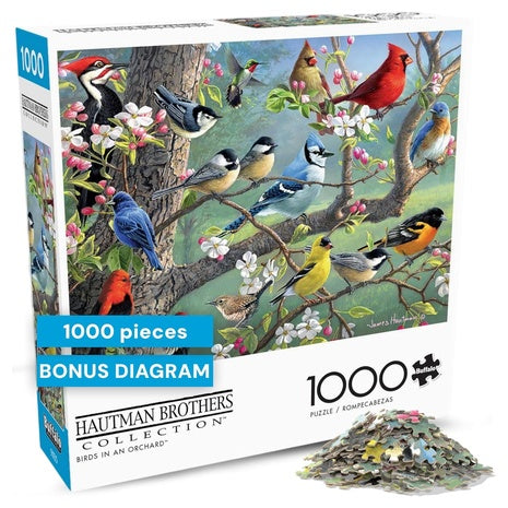 1,000-Piece Birds in an Orchard Jigsaw Puzzle