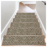 4-Piece Soft Peel & Stick Non-Slip Carpet Stair Treads