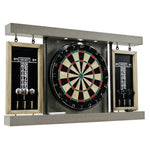 Barrington Billiards Prescott Bristle Official Size Dartboard Cabinet Set
