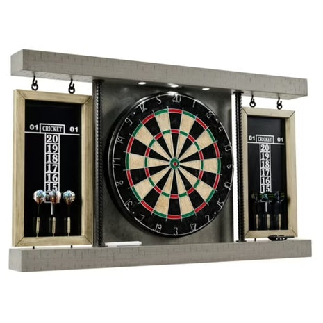 Barrington Billiards Prescott Bristle Official Size Dartboard Cabinet Set