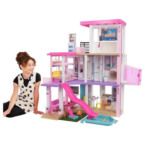 43” Barbie Dreamhouse 3-Story Dollhouse Playset