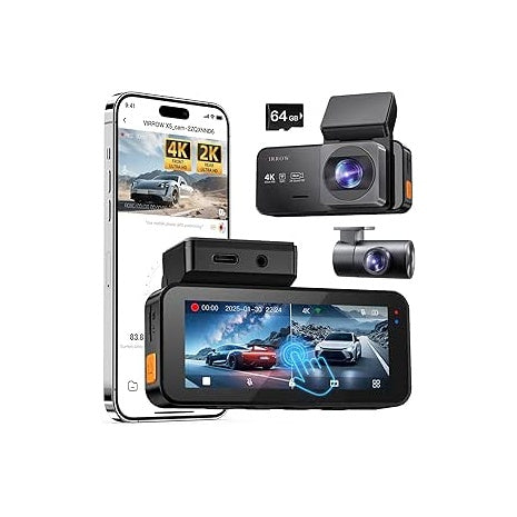 2K Front and Rear Dash Cam