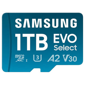 1TB Samsung EVO Select microSDXC Card w/ SD Adapter