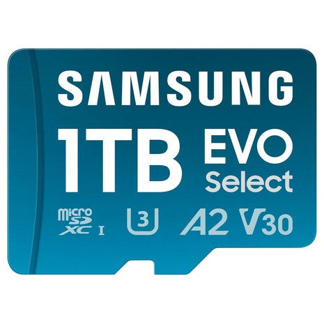 1TB Samsung EVO Select microSDXC Card w/ SD Adapter