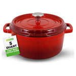 5-Quart NutriChef Enameled Cast Iron Dutch Oven