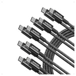 5-Pack Anker 6-Ft 100W USB-C Charging Cables