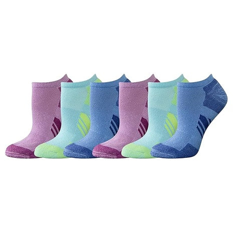 6-Pairs Amazon Essentials Women's Cotton Cushioned Athletic No-Show Sports Socks