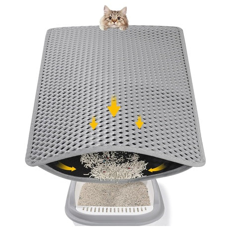 24" X 15" Ondware Double Layer Waterproof Cat Litter Mat