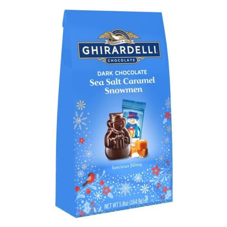 Ghirardelli Dark Chocolate Sea Salt Caramel Snowmen (Kof-K Dairy)