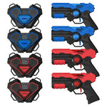 4-Pack Kiddos Laser Tag Blasters & Chest Plates