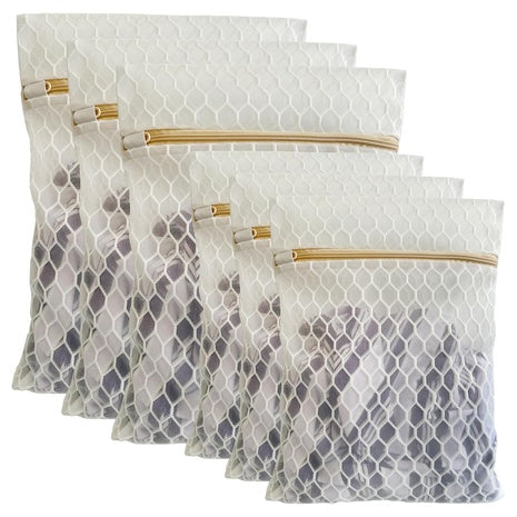 6 Piece Honeycomb Mesh Laundry Bag Set
