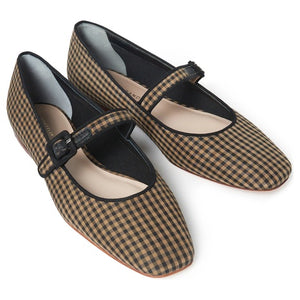 Raffia Mary Jane Flat