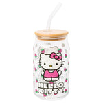 Hello Kitty Strawberry 16oz Glass Tumbler