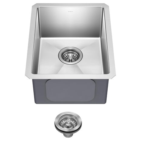 14" Undermount Single Bowl 16 Gauge Stainless Steel Bar Kitchen Sink