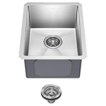 14" Undermount Single Bowl 16 Gauge Stainless Steel Bar Kitchen Sink