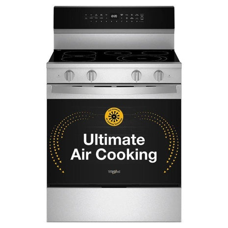 Whirlpool 30" Wide 5 Elements 5.3 Cu. Ft. Smart Electric Freestanding Range