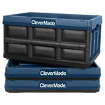 3-Pack 32L (8 Gal) CleverMade Collapsible Storage Bin