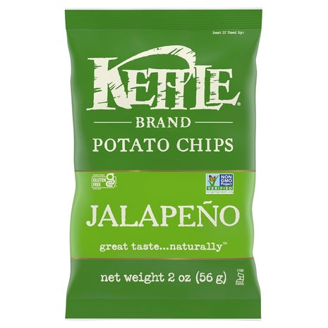 6 Bags Kettle Brand Jalapeno Potato Chips