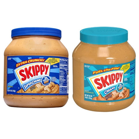4 lb Jar of Skippy Peanut Butter (Creamy or Super Chunk Extra Crunchy)