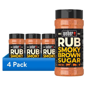 4-Pack Weber Smoky Brown Sugar Dry Rub (OU-D, 12oz)
