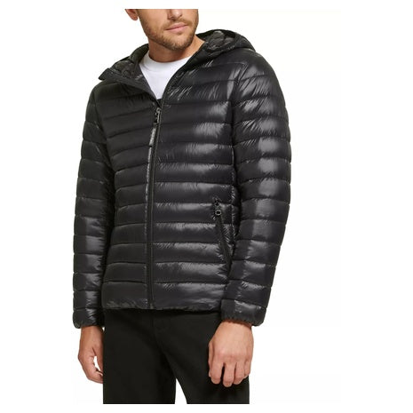 Calvin Klein Men's Hooded & Quilted Packable Jacket